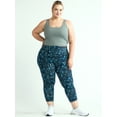 thumbnail image 3 of Terra & Sky Women's Plus Size Capri Legging, Sizes 0X-4X, 3 of 4