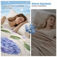 thumbnail image 2 of Purple Hydrangeas Cooling Blanket, Lightweight Breathable Summer Throw Blanket with Double Sided Cold Effect, Botanical Garden Florals Retro Picnic Beach Blankets Bed Sheet for Hot Sleepers 50"x60", 2 of 8