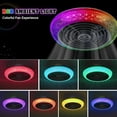 thumbnail image 5 of TCFUNDY Ceiling Fan with Light, 16" LED RGB Low Profile RGB Fan Light with 6 Wind Speed, App & Remote Control, Fit for Alexa, Google Assistant, 5 of 9