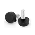 thumbnail image 2 of Unique Bargains Adjustable 6mm Threaded Glide Feet Leveling Foot Black Silver Tone 43pcs, 2 of 2