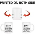 thumbnail image 3 of Gifts for Papa - Papa Knows Everything Mugs, Dad Gifts, Mugs Gifts for Papa, Birthday Gifts, Futtumy White 11 fl oz Coffee Mugs Ceramic Mug Tea Cup, 3 of 6