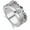 White, variant on 14K Gold Gear Rotating Rings with Sparkling Moissanite, Men's Luxury Ring, Gift for Special Occasions