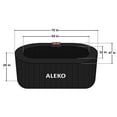 thumbnail image 5 of ALEKO 145 Gallon 2 Person Black Oval Inflatable Jetted Hot Tub with Cover, 5 of 10