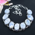 thumbnail image 2 of Blue Kyanite Gemstone Handmade 925 Sterling Silver Necklace 18", 2 of 4