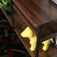 thumbnail image 2 of Davee Furniture Modern  70" TV Stand with Engineer Wood ,Antigue Wood Shelves Finish, 2 of 7