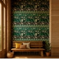 thumbnail image 2 of S4Sassy Self-Stick Decorative Boho Wallpaper, Handblock Striped Wall Paper, Textured Vinyl Waterproof Contact Paper, Teal, 25"X240" Removable Renter Wall Covering For Bedroom, Dining Room, 2 of 9