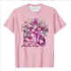 thumbnail image 4 of Fiudx Ofertas Flash Del Día Solo En Línea Mujer Verano Ocio Moda Estampado de Flores Cuello Redondo Manga Corta Top/Camisa, 4 of 4