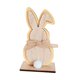 thumbnail image 2 of Adorno decorativo de conejito de Pascua, artesanía, escritorio, pasillo, suministros para fiestas, interior, conejo Naranja, 2 of 9