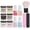 K1215 Sunset Palette, variant on Rupoun 8-Piece Nail Dipping Powder Set, Base Coat Top Coat Dust Brush Manicure Tool Kit K1213 (7.48 inches / 19 cm)