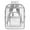 Gray, variant on Clear Backpack Heavy Duty PVC Transparent See Through Large Capacity Bookbag for College Work Travel Security, Black