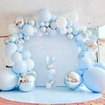 thumbnail image 6 of ZILEFSILK 114Pcs Balloon Garland Arch Kit, Light Blue, Latex, Party Decoration Kits, 6 of 7