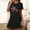 Black, variant on Drppepioner 2024 Clearance Sale Women'S Oversized Short Nightgown Fashion Chest Print Short Sleeve Nightdress，Short Sleeves Sleepshirt Casual Nightgown Hot Pink