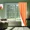 ORANGE, variant on Gorgeous Home Linen 1 Orange Panel Rod Pocket 75% Privacy Foam Lined Window Dressing Light Filtering R64 Size 35" wide X 63" length