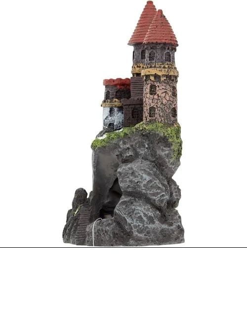 Penn-Plax Medium Enchanted Castle- Resin, Aquarium Decorations