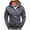 Dark Gray, variant on LUOGENLI Hoodies for Men Zip up Graphic Thick Custom Graphic Printed Hooded Shirt Sweat Men Hoodie Hoodies for Men Zip up Navy Blue Grey Size XL