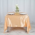 thumbnail image 4 of BalsaCircle 72" x 72" Square Satin Table Overlays - Wedding Party Reception Catering Linens Dinner Banquet Event Decorations, 4 of 6