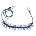 thumbnail image 1 of Soidarity Tendedero de ropa a prueba de viento para interiores y exteriores, tendedero elástico para ropa con clavijas, herramienta para colgar, carpas Azul Soidarity OD023674-03, 1 of 6