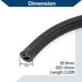 thumbnail image 5 of Unique Bargains 1pc Automotive AN6 Fuel Line Hose Black 3.28ft 9mm(ID) 14mm(OD), 5 of 7