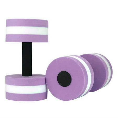 Bouanq 1 Pair Aqua Fitness Barbells Foam Dumbbells Hand Bars Pool Resistance Exercise