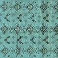 thumbnail image 1 of Ahgly Company Indoor Square Abstract Light Blue Modern Area Rugs, 8' Square, 1 of 4