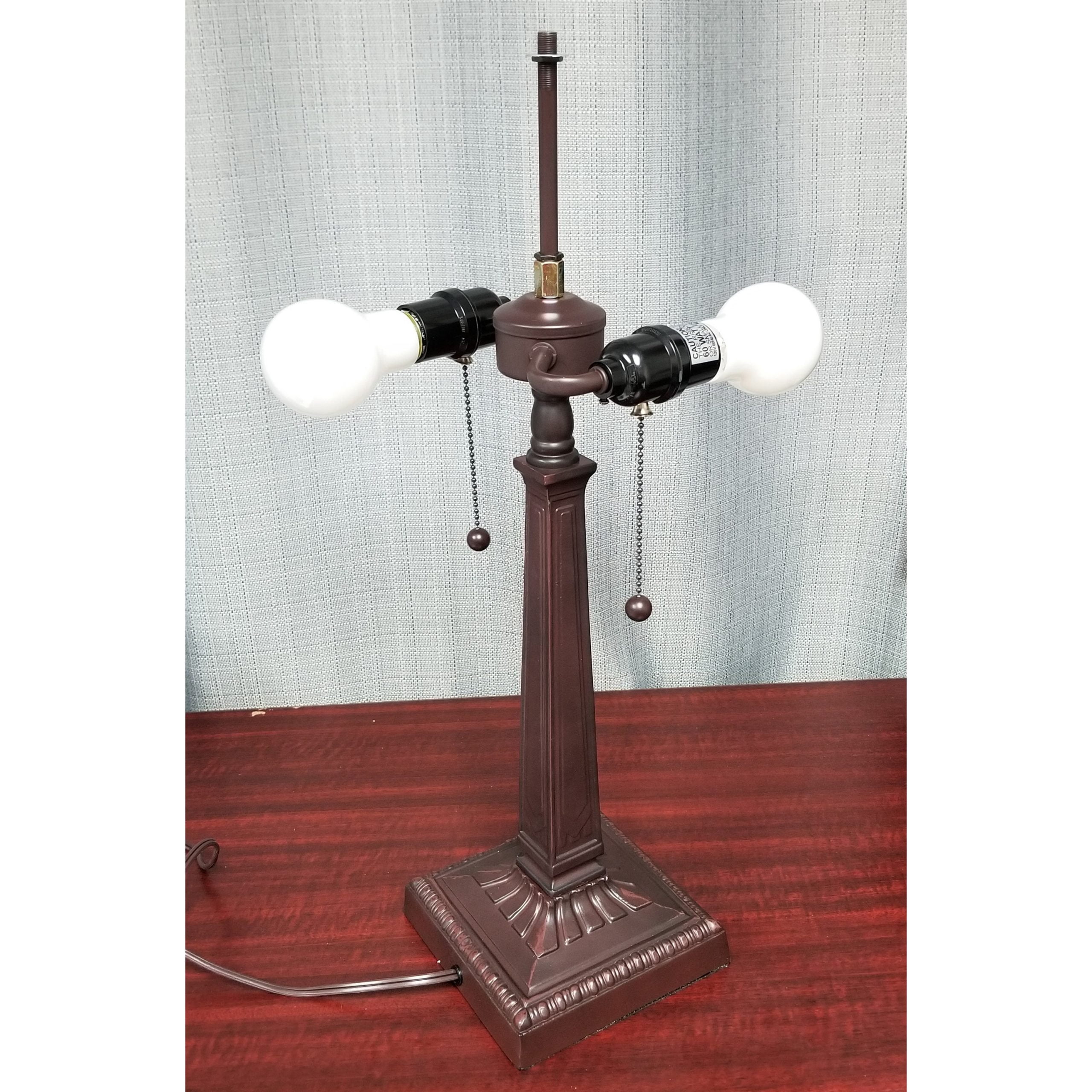 Tiffany Style 2 Light Mission Table Lamp - 23" Tall