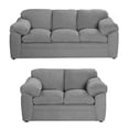 thumbnail image 1 of Sala 3-2 TRINITY Aston 2 piezas ( Sofá, Love Seat ) Gris Smoke Para Sala, 1 of 8