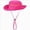 Hot Pink, variant on HCNTES Kids Wide Brims Sun Hat UPF50 Sun Protective Adjustable Cord Fisherman Hat for Children Unisex Outdoor Beach Hiking (Sky Blue,One Size)