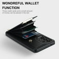 thumbnail image 2 of ELEHOLD Leather Wallet Case for Samsung Galaxy A52 5G Premium Leather Material with Organ Card Slots Holders Full Body Protection Shockproof Anti-Fingerprint Purse Case,black, 2 of 6