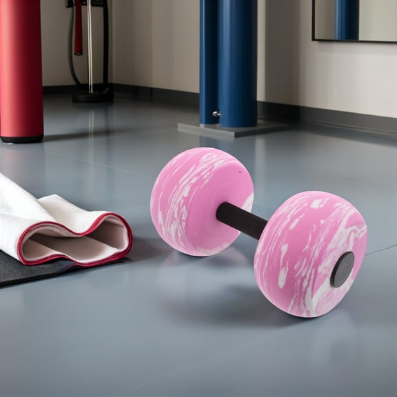 TABLZONE EVA Water Dumbbells for Aquatic Fitness, Lightweight 2.5 lbs Pool Exercise Equipment for Swimming Training and Water Workouts
