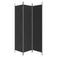thumbnail image 2 of vidaXL 3-Panel Room Divider Black 150x200 cm Fabric, 2 of 5