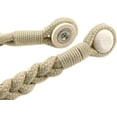 thumbnail image 3 of 2 Packs Magnetic Curtain Tiebacks Farmhouse Cotton Curtain Ropes Decorative Window Holdbacks, Beige, 3 of 5