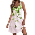 thumbnail image 1 of Vestidos de Verano con Cuello en V para Mujeres 2025 Casual con Bolsillos Boho Beach Camisetas Vestido Tanque Suelto, 1 of 7