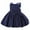 Dark Blue, variant on Huanglei Flower Girls Bowknot Tutu Dress For Kids Baby Wedding Bridesmaid Birthday Party Pageant Formal Dresses Toddler First Baptism Christening Gown