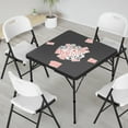 thumbnail image 6 of Ktaxon 34in Square Folding Table, Protable Bi-Folding Plastic Table for Indoor Outdoor Kitchen Party Wedding Event, Black, 6 of 8