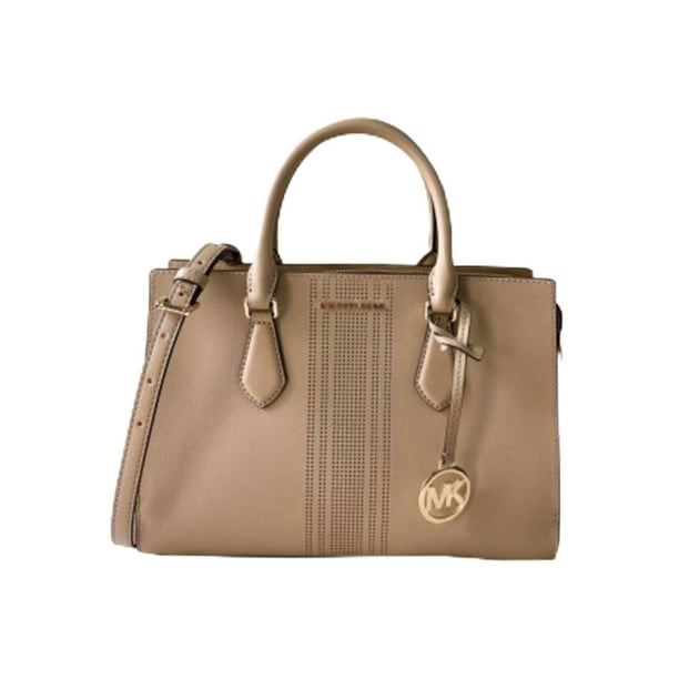 Bolso de mano Michael Kors Sheila Satchel para mujer Camel