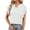 White, variant on Summer V-Neck T Shirts for Women Puff Sleeve Casual Blouses Tops Solid Color Soft Comfy Boho Tees White XXL