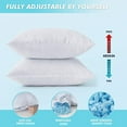 thumbnail image 3 of 12 x 20 Inch Pillow Insert - Decorative Broken Memory foam Cooling Throw Pillow - Adjustable Hypoallergenic Premium Lumbar Wedding Pillow Fill Form for Sofa Bed Cushion, 3 of 5