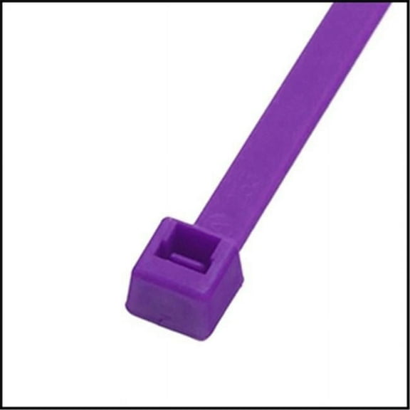 EverMark EM-04-18-7-C 4 in. Purple Cable Tie, 18 lbs - Pack of 100