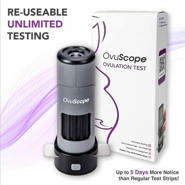 OvuScope Reusable Ovulation Test, At-Home Fertility Support Microscope