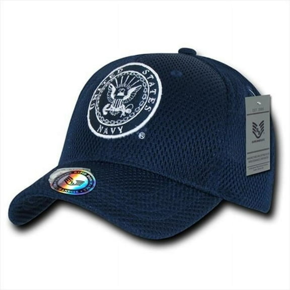 Rapid Dominance S002-NAVY-NVY Air Mesh Military Caps, Navy, Navy
