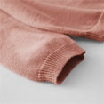 thumbnail image 5 of Coerni Solid Sweaters for Girls Crewneck Button-Up Cardigan Soft Comfy Long Sleeve Knit Tops Kids Back to School Clothes, 5 of 9