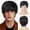 H-Black4, variant on Phocas Mens Wig with Brown for Men Mullet Wigs with Bangs 70s 80s Male Wig