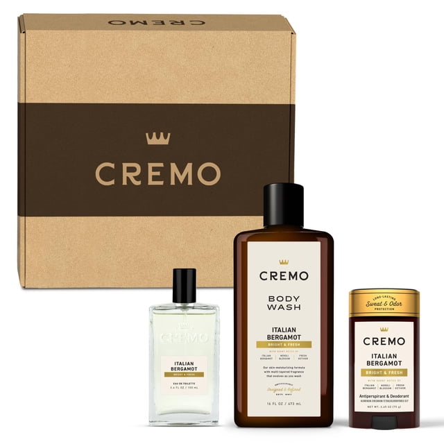 Set de regalo Cremo Mens Cologne Italian Bergamot con gel de baño