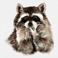 thumbnail image 3 of CafePress - Cute Humorous Watercolor Raccoon Blowing A Kiss Ho - Kids Hooded Sweatshirt, Classic Hoodie, 3 of 4