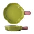 thumbnail image 1 of Ceramic High-value Handle Plate Baking Pan Can Be Used for Microwave Fruit Salad Plate, 1 of 5