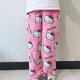 thumbnail image 4 of Sanrio-pantalones de pijama de lana de Coral para mujer, pantalón suave de Hello Kitty, ropa de casa informal de dibujos animados de Anime, regalo Kawaii, navidad, 4 of 4
