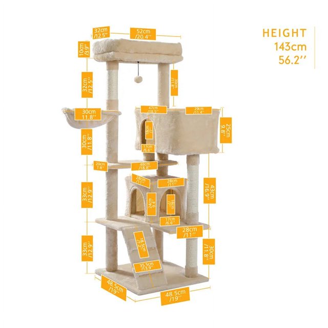 Cat Toy Scratching Wood Climbing Tree with Bowl Cat Scratching Post Toy Climbing Frame Cat Furniture Pole Gym Condo ShopWise Round