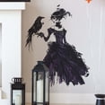 thumbnail image 5 of sruoe Halloween Wall Sticker Decorations, Ladies Crow Bedroom Living Room Background Decor, Wall Decal for Living Room, Bedroom, Party Decor, 5 of 6