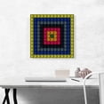 thumbnail image 2 of ARTCANVAS Yellow Blue Red Squares Jewel Pixel Canvas Art Print - Size: 18" x 18" (1.50" Deep), 2 of 9