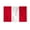 Peru No Seal 4x6 ft Flag, variant on AGAS 12" x 18" Mini Peru Flag Heavyweight Nylon Brass Grommets Double Stitched Edges Fade Resistant & Vivid Color Peruvian Boat Flag Peru Nautical Flag